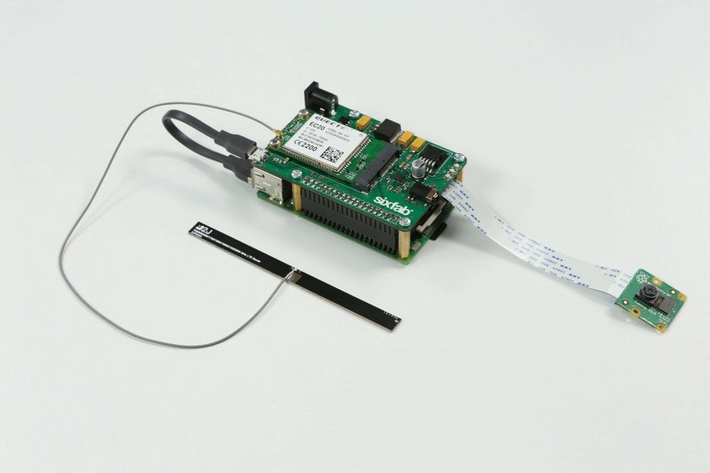 Raspberry Pi Security System with Sixfab 3G, 4G/LTE Base Shield