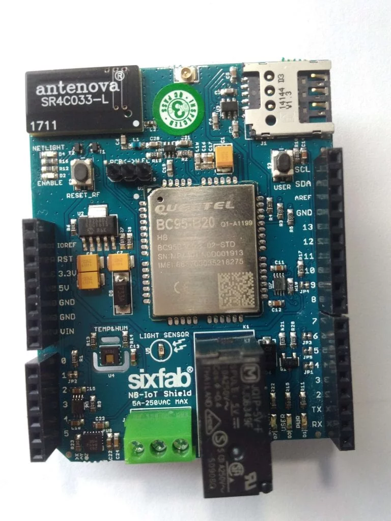 Getting Started With SIXFAB Arduino NB-IoT Shield - Sixfab