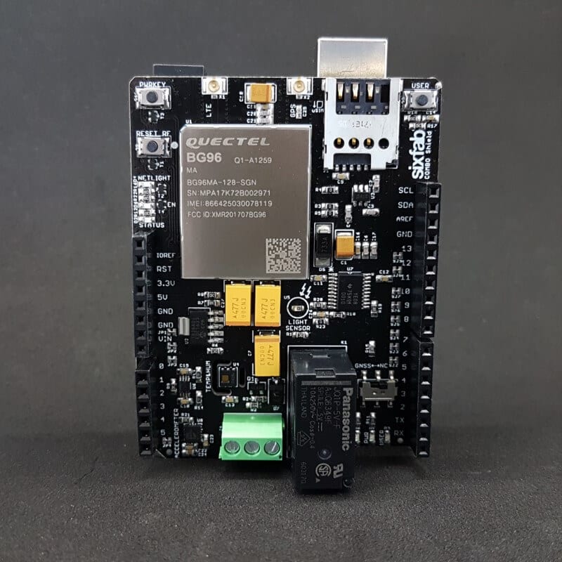 Cellular IoT Application Shield for Arduino | LTE-M & NB-IoT | Sixfab
