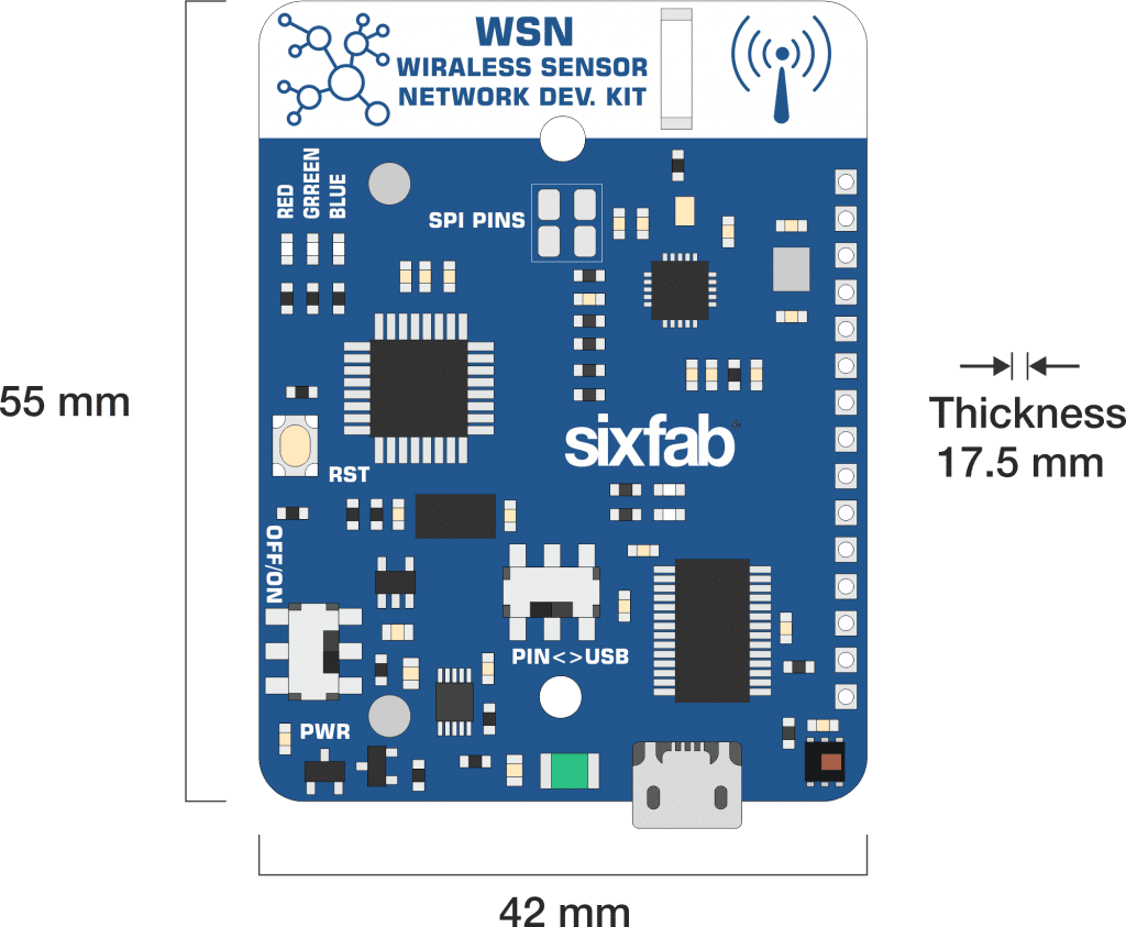 Wireless Sensor Network Development Board *Retired* Sixfab