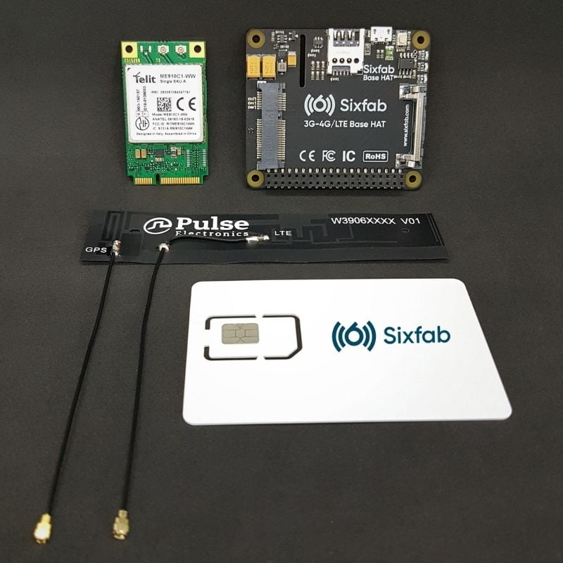 Raspberry Pi Cellular Iot Kit Lte M Sixfab 7551