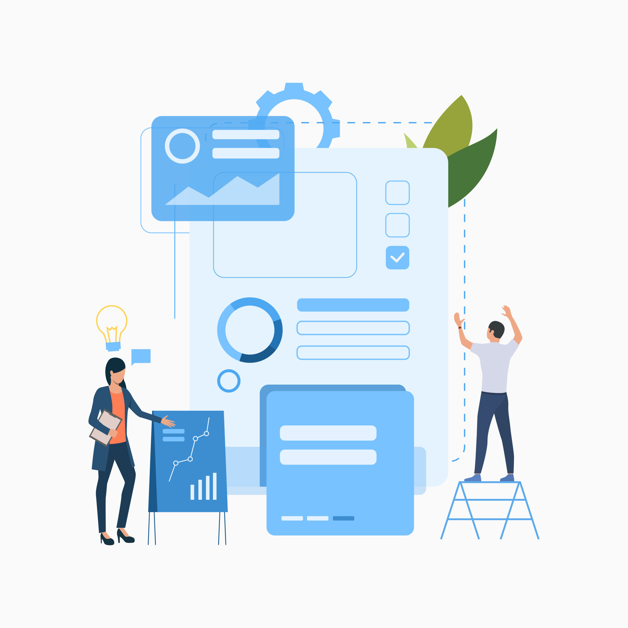 Startup metaphor flat icon